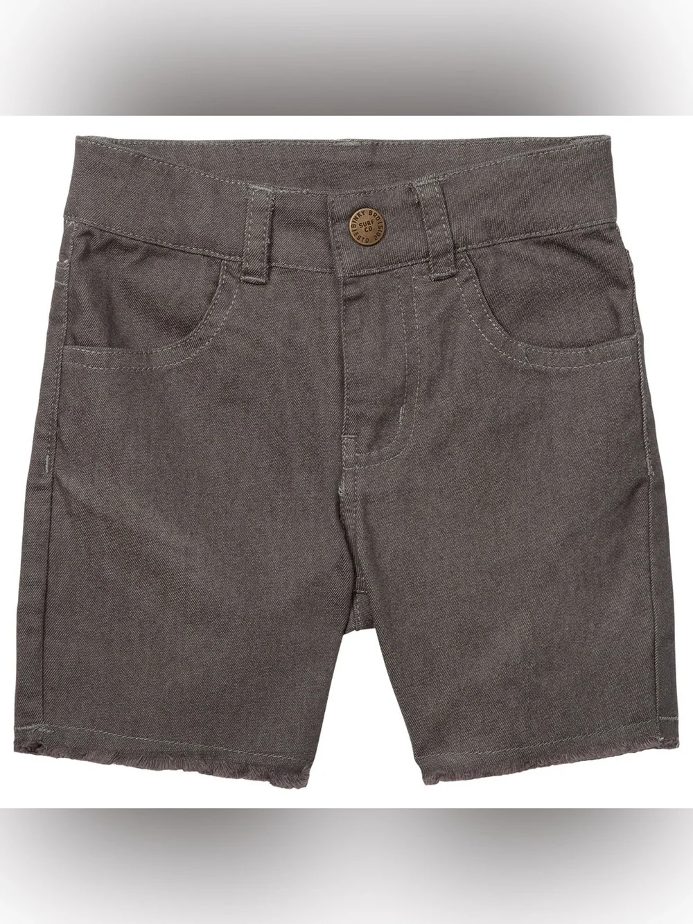 New Binky Bro Waco Kids Boys Gray Denim Shorts 6T